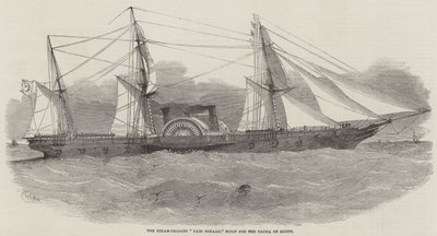The Steam-Frigate Faid Gihaad, built for the Pacha of Egypt by Edwin Weedon
